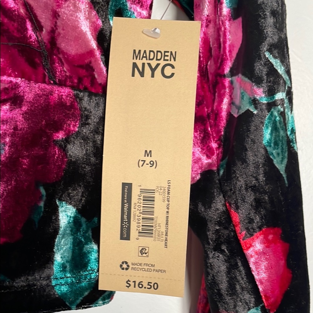 NYC Pink Floral 🌸Long Sleeve Crop Blouse
Juniors size M (7-9) - Picture 2 of 3
